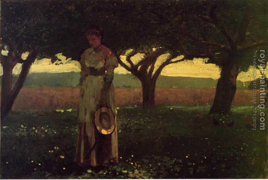 Winslow Homer : Girl in the Orchard